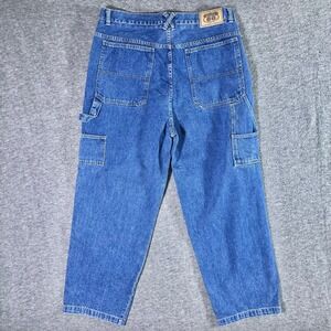 Route 66 Carpenter Jeans Men's 38x30 Blue Denim Relaxed Fit Vintage Y2K Baggy